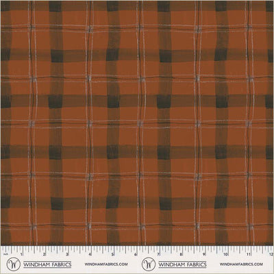 Proper Plaid Currant Cotton 43”/44” Fabric Per Yard