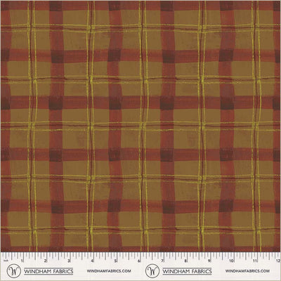 Proper Plaid Cinnamon Cotton 43”/44” Fabric Per Yard