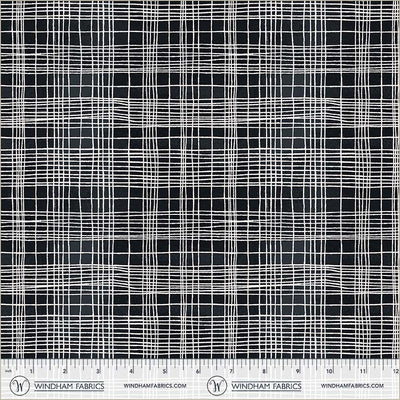 String Theory Plaid Space Tunnel Cotton 43”/44” Fabric Per Yard