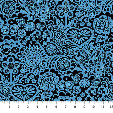 Big Heaven Blue Jeans Yesterday Cotton 44"/45" Fabric Per Yard