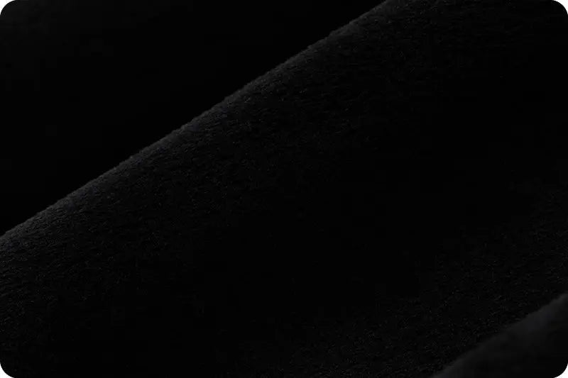 Black Cuddle 3 58/60" Solid Minky Fabric Per Yard