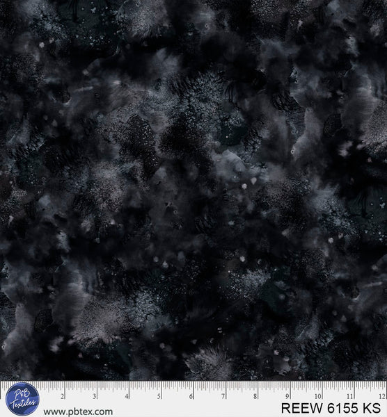 Black Underwater Reef 108" REEW-6155-KS Cotton Wideback Fabric Per Yard