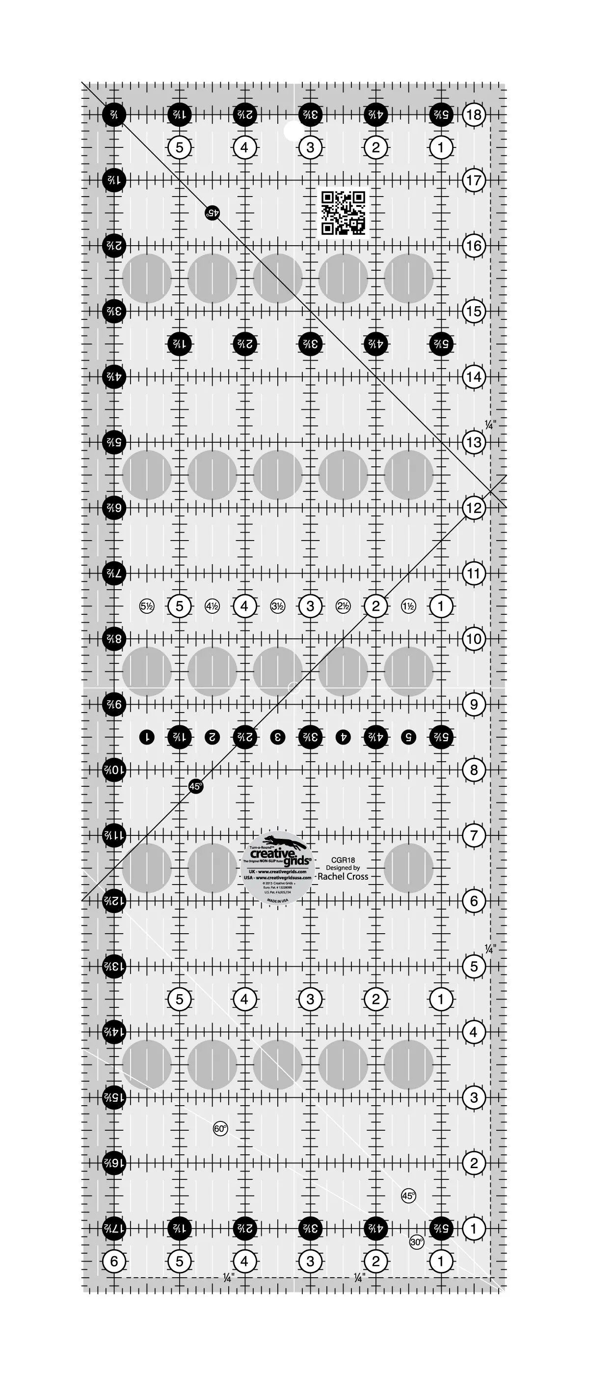 Creative Grids Quilt Ruler 6-1/2in x 18-1/2in