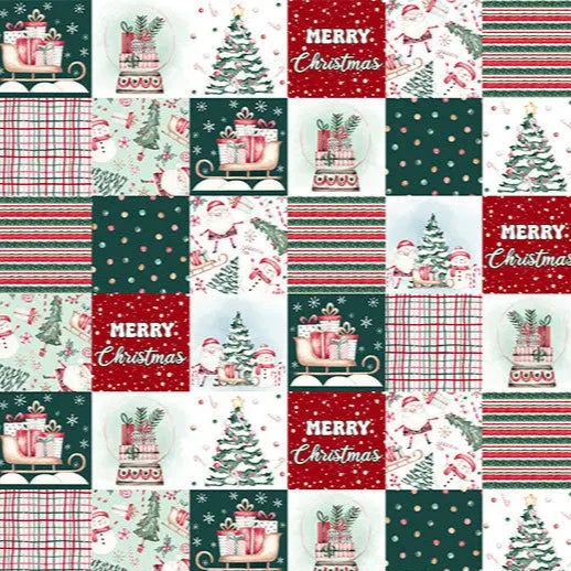 Jolly Stitches Digital Cuddle Multi Fabric per yard