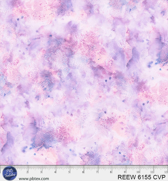 Lavender / Purple Underwater Reef 108" REEW-6155-CVP Cotton Wideback Fabric Per Yard
