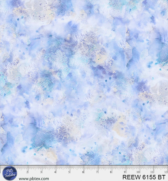 Light Blue Underwater Reef 108" REEW-6155-BT Cotton Wideback Fabric Per Yard