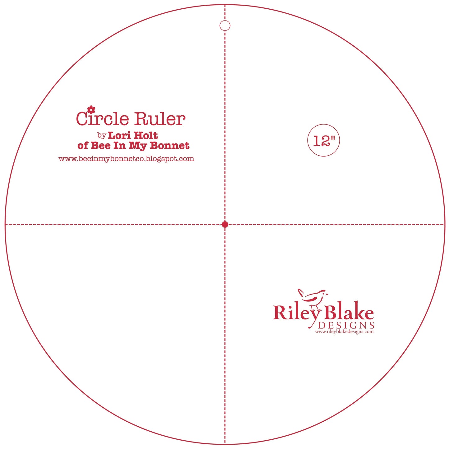 Lori Holt Circle Ruler 12in