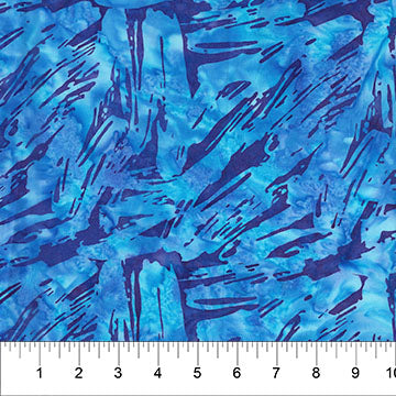 Navy Brushstroke Celebration Cotton 44”/45” Fabric Per Yard