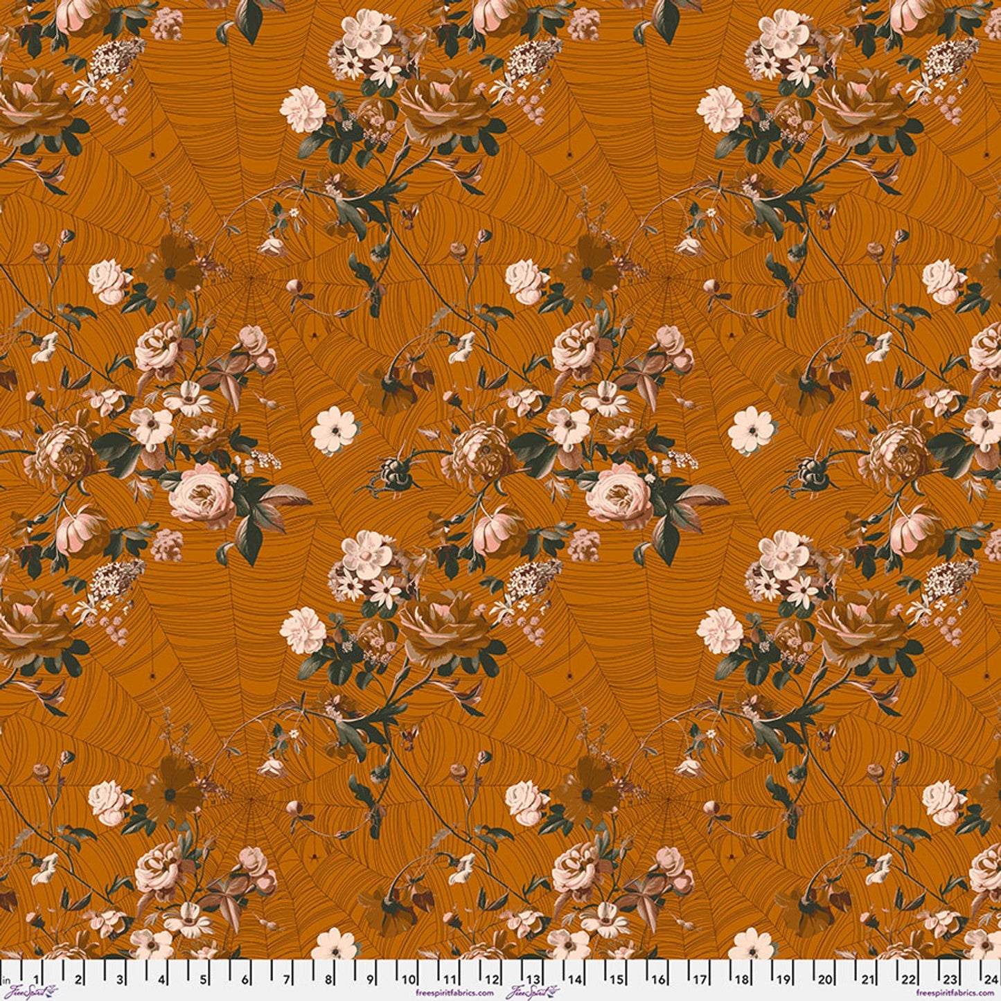 Enrapture by Giucy Giuce Vining - Spice Cotton 44"/45" Fabric Per Yard