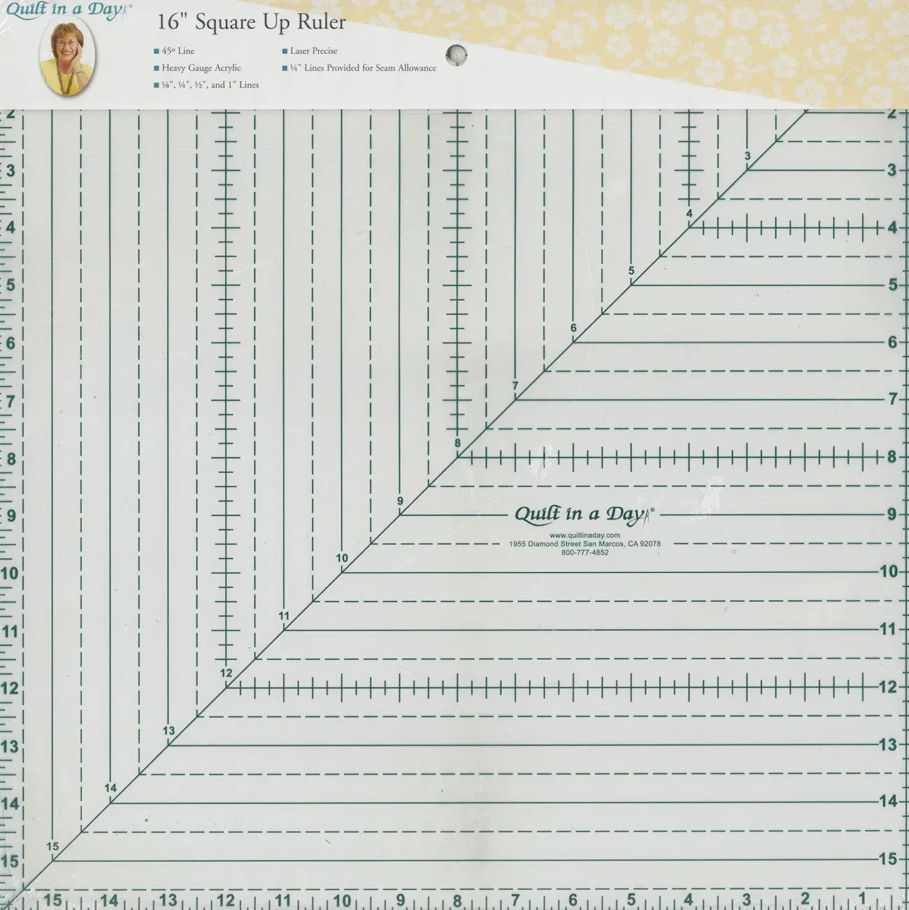 Quilt In A Day 16in Square Ruler