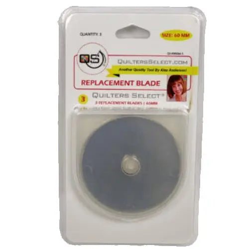 Quilters Select 60mm Rotary Blade Replacements (3 pk)