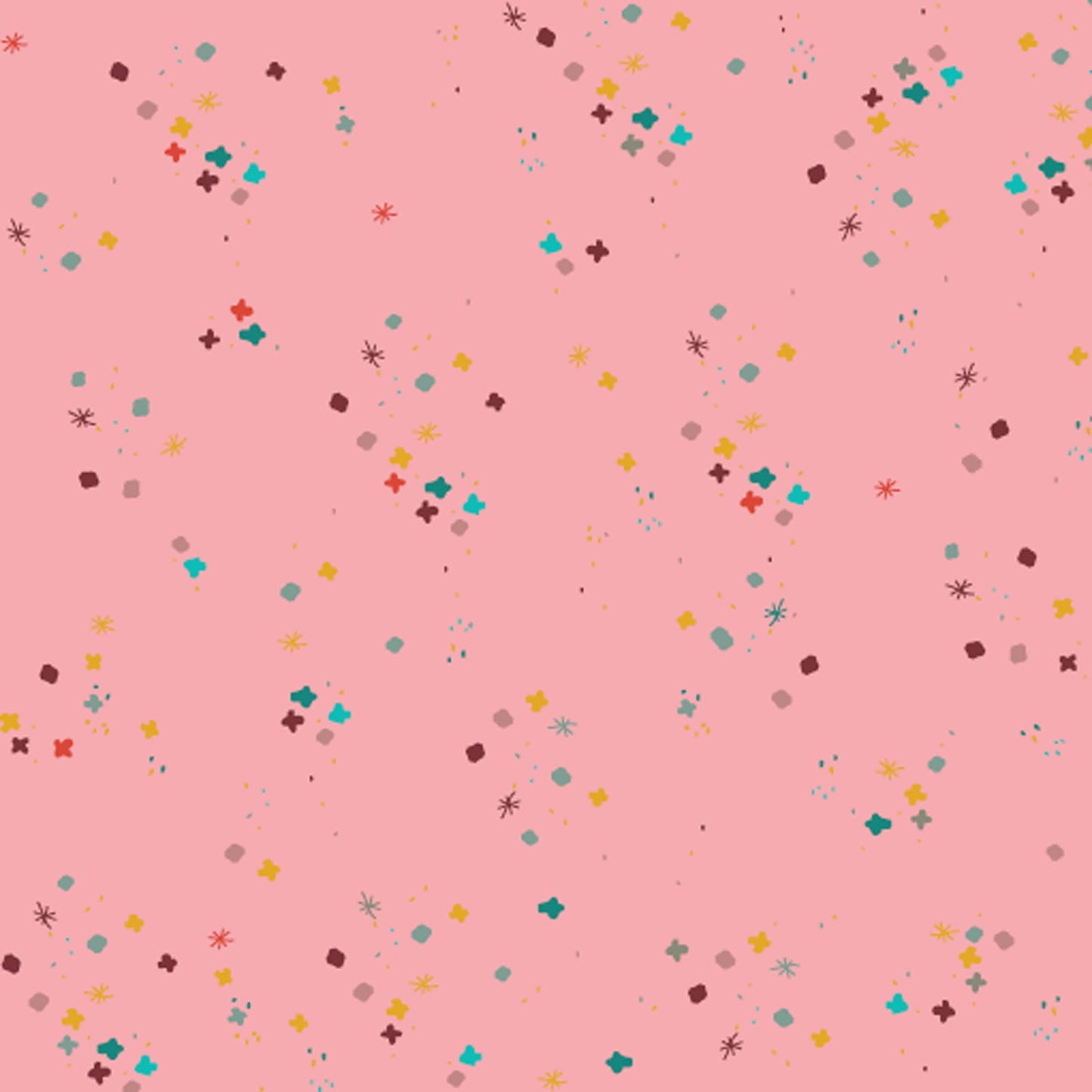 Sweet Pink Mystery 43"/44" Cotton Fabric Per Yard