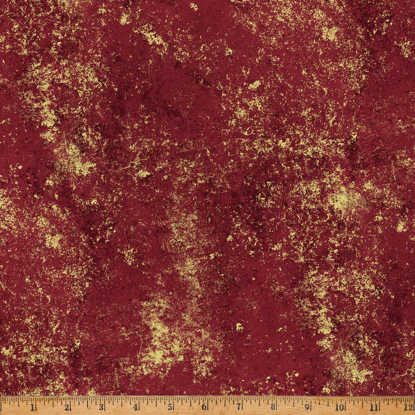 Burgundy/Gold Holiday Classics & Blenders Cotton 43"/44" Fabric Per Yard