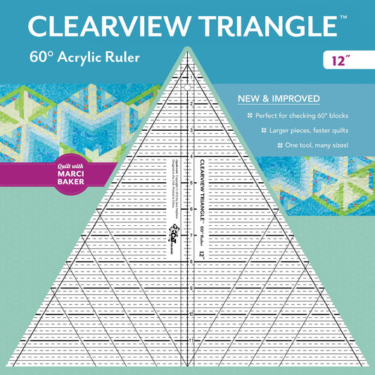 12in Clearview Triangle Ruler
