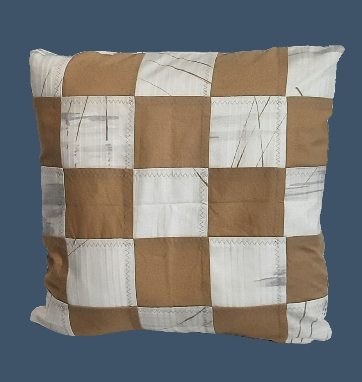 Patch work pillow cover. Size: 18"x18"