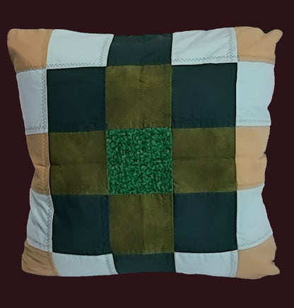 Patch work pillow cover. Size: 18"x18"