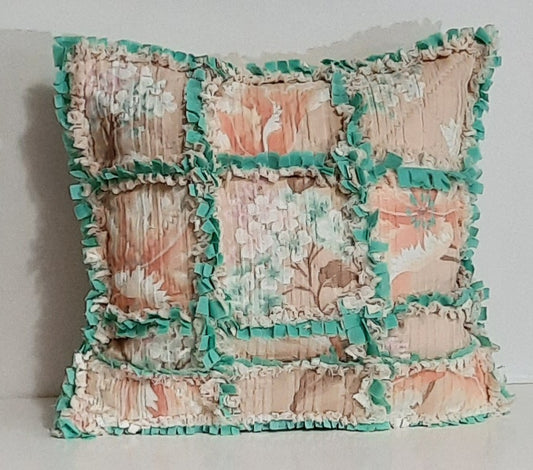 Rag Quilt Pillow.