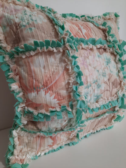 Rag Quilt Pillow.