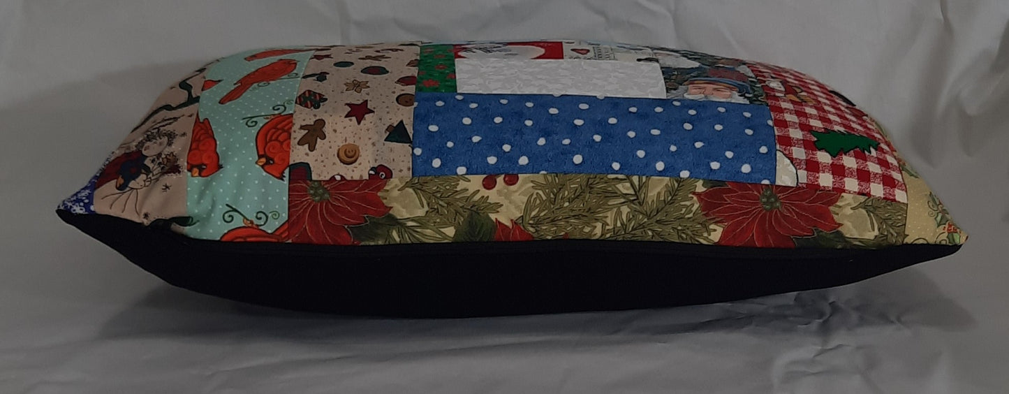 11"x17" Quilted Christmas Travel Pillow