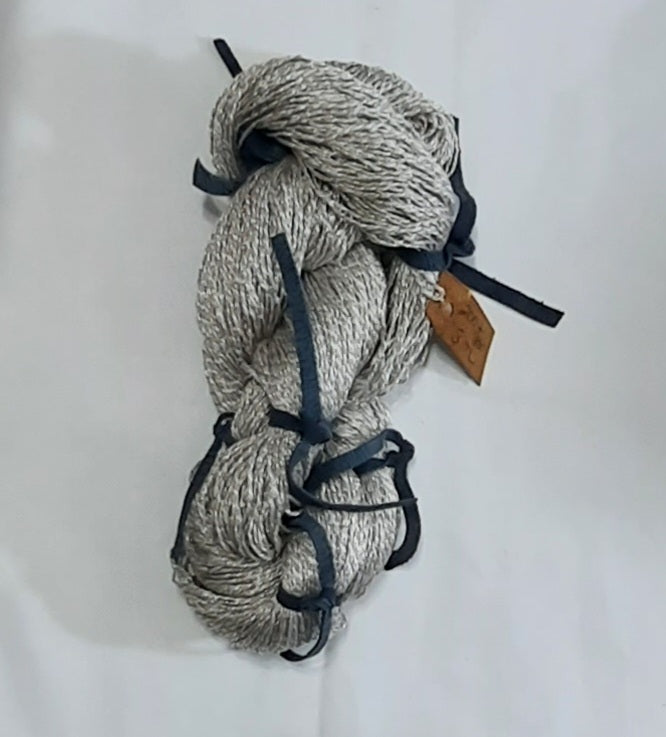 White/Silver Grey Yarn 3 ounce