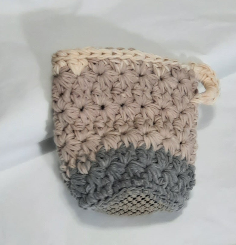 Cup Cozy: Grey and Beige