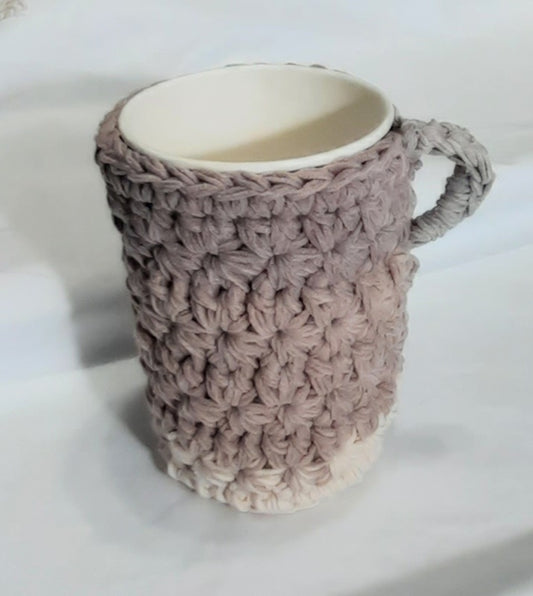 Cup Cozy: Brown and Beige