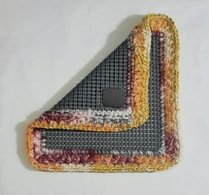 Jar Gripper with Magnet: Burgundy, Yellow and Grey