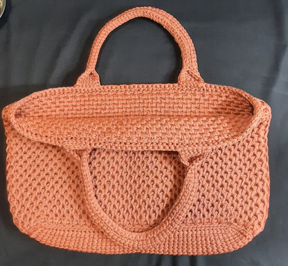 21"x4"12" Handmade Reusable Shopping Tote Bag