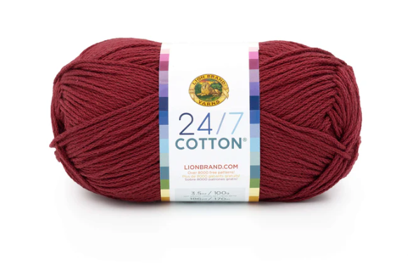 24/7 Cotton: Burgundy