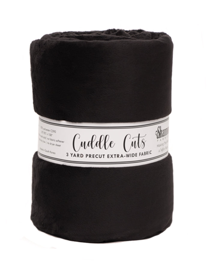 3 Yard Cuddle 110" Cut - Black