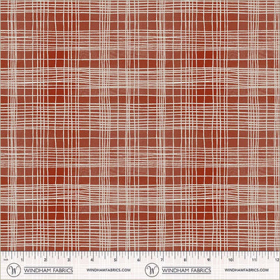 String Theory Plaid Lacquer Cotton 43”/44” Fabric Per Yard