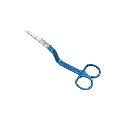 6" True Left Handed Double Curved Machine Embroidery Scissors