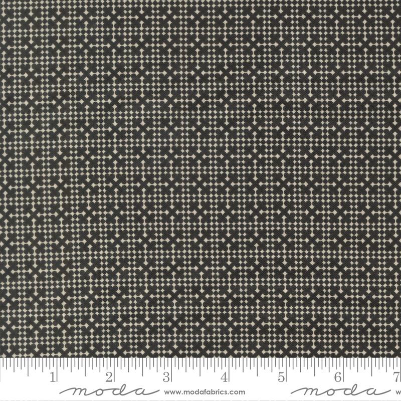 Posh Onyx Noir Netting Blenders Check Cotton 44"/45" Fabric Per Yard