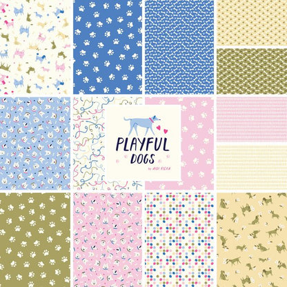 Playful Dogs 14 Piece Fat Quarter Bundle