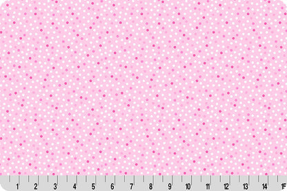 Barely Basics Lots a Dots Quilting Cuddle Blush Fabric Per Yard