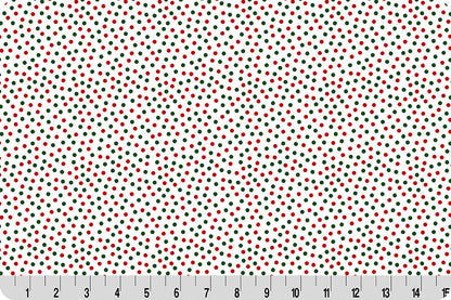 Barely Basics Lots a Dots Quilting Cuddle Christmas Fabric Per Yard