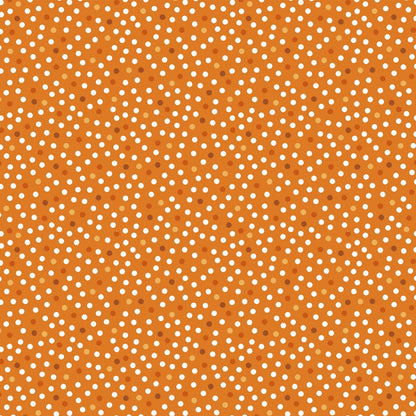 Barely Basics Lots a Dots Quilting Cuddle Orange Fabric Per Yard