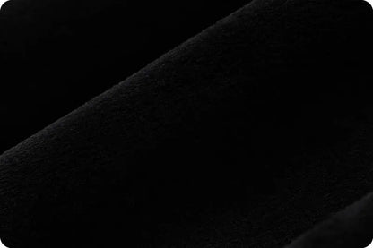 Black Cuddle 3 58/60" Solid Minky Fabric Per Yard