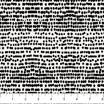Black Dots Ink and Earth Cotton 44"/45" Fabric Per Yard