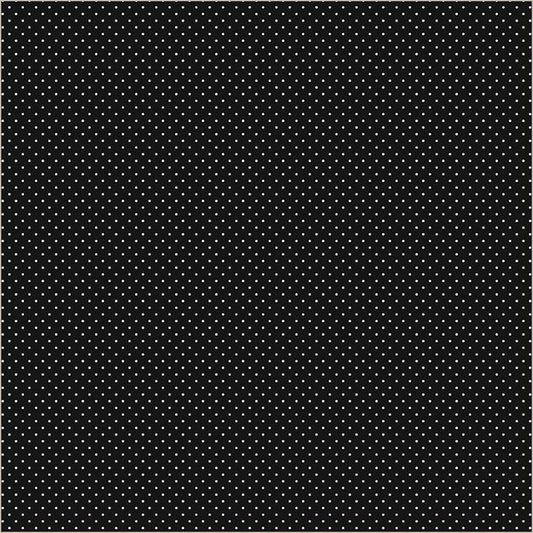 Black Verona Dots Cotton 44”/45” Fabric Per Yard