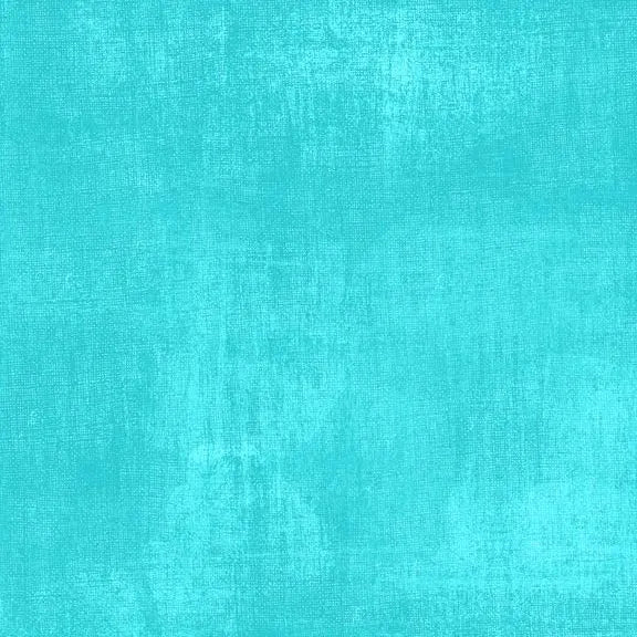 Blue Aqua Dry Brush Cotton Wideback Fabric Per Yard
