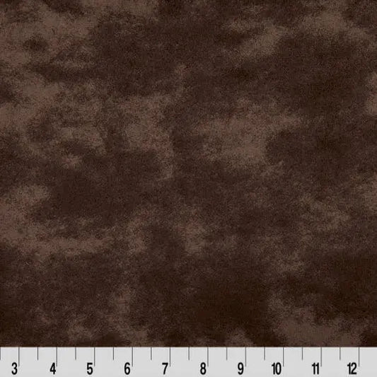 Brown Extra Wide Mist Cuddle Chocolate Fabric per yard