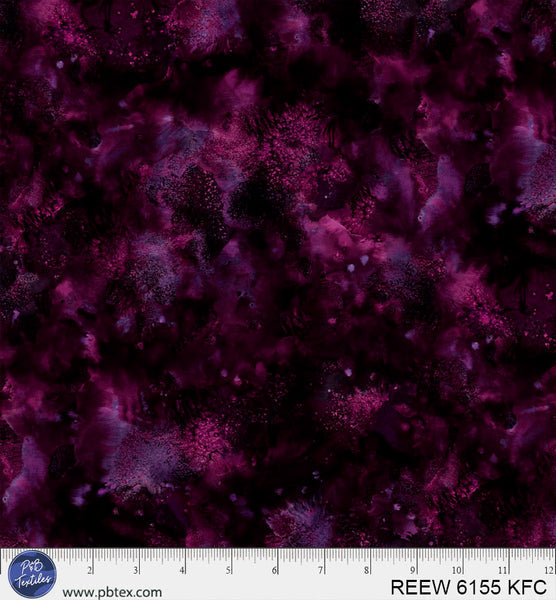 Burgundy / Wine Underwater Reef 108" REEW-6155-KFC Cotton Wideback Fabric Per Yard