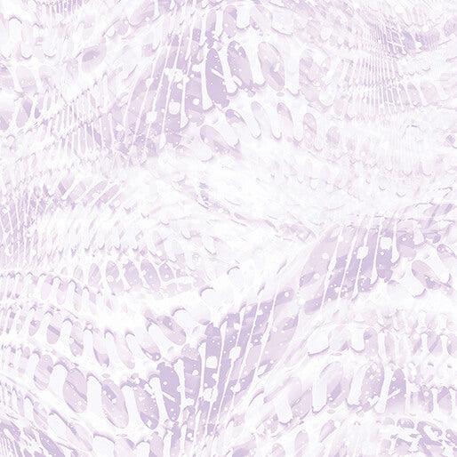 Light Lavender Rippling Waves Cotton 44"/45" Fabric Per Yard