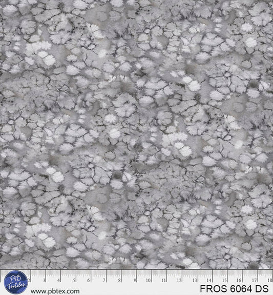 Grey / Silver Frost FROS-6064-DS Cotton 44”/45” Fabric Per Yard