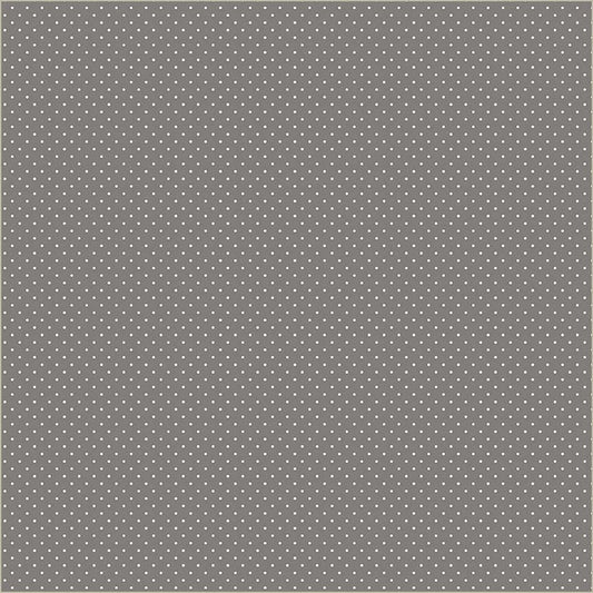 Grey Verona Dots Cotton 44”/45” Fabric Per Yard