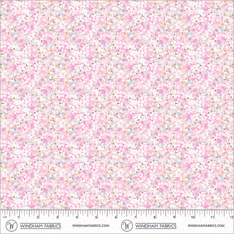 Petal Flowerbed Midnight Blooms Cotton 44"/45" Fabric Per Yard