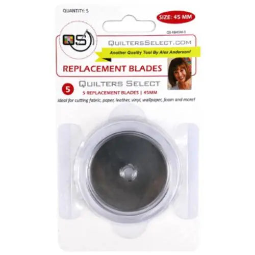 Quilters Select 45mm Rotary Blade Replacements (5 pk)