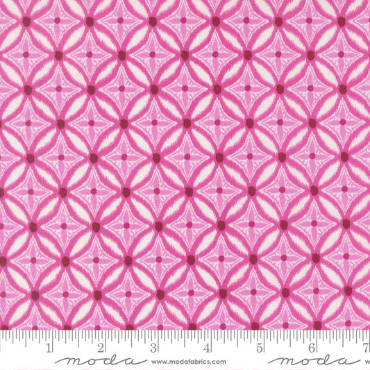 Reef Medallion Magenta Cotton 44"/45" Fabric Per Yard