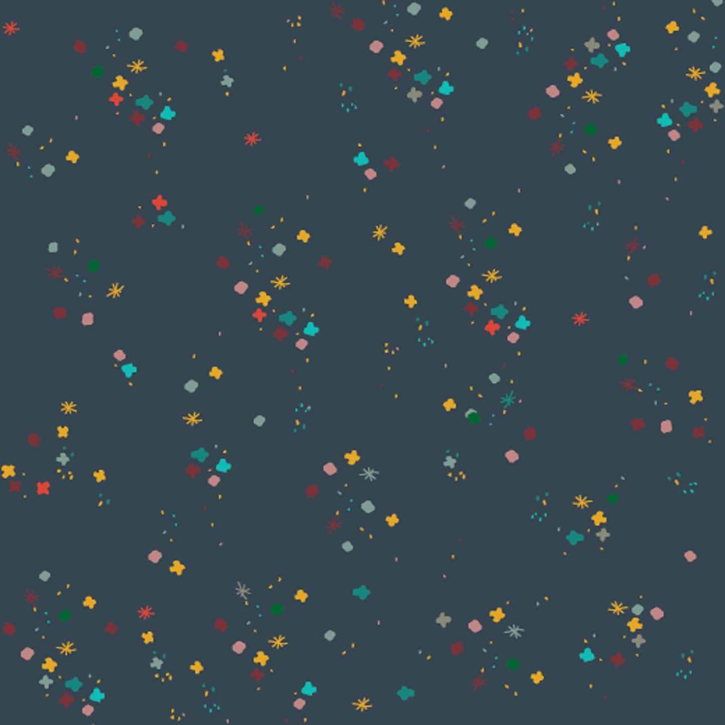 Navy Mystery 43"/44" Cotton Fabric Per Yard
